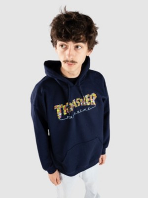 ★Thrasher Smile By Spanky Hoodie 関税込★ Thrasher Magazine Smile By Spanky Hoodie - Navy – Pro